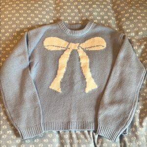A New Day Blue Bow Sweater